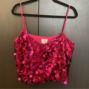 Lena Fuchsia Sequin Camisole
